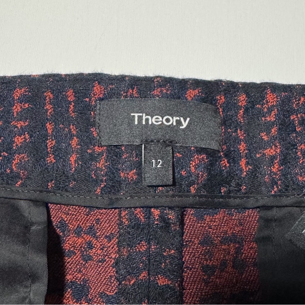 Theory Easy Slim Leg Trouser Houndstooth - Picture 5 of 7